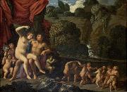 Carlo Saraceni Mars and Venus oil painting reproduction